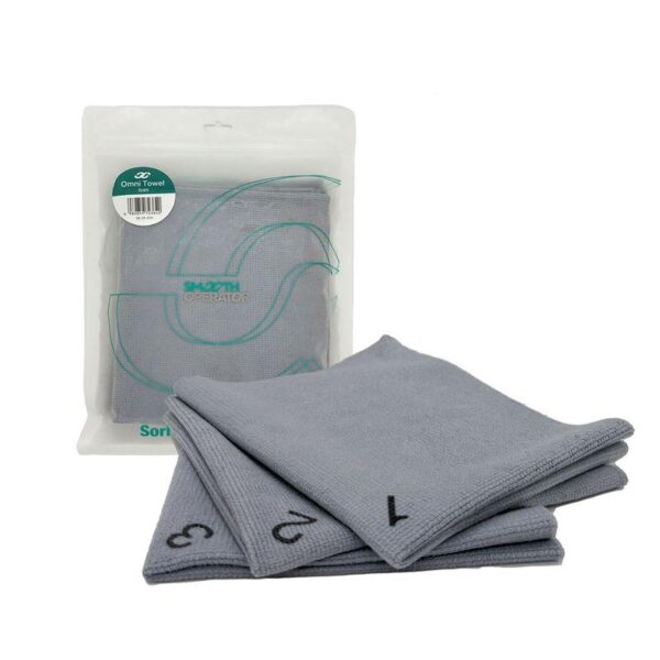 洗車タオル スムースオペレーター プレミアムマイクロファイバータオル 3枚入り 超吸水 表裏ナンバーリング