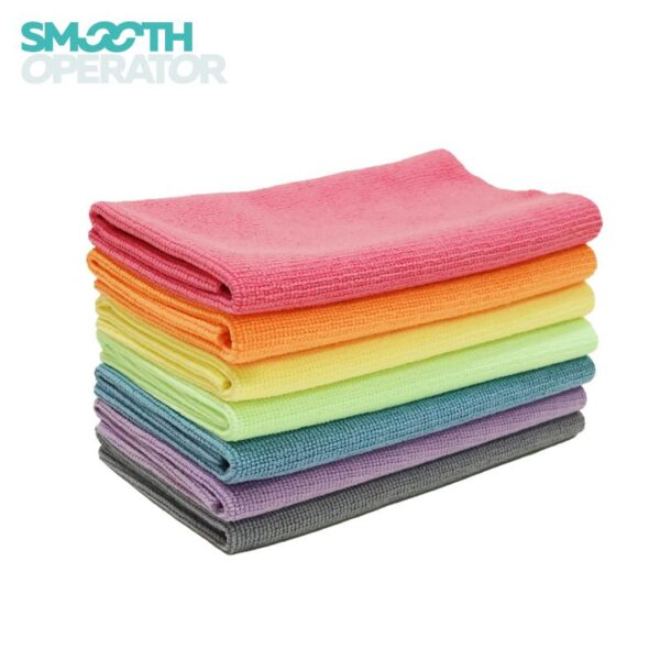 洗車用品 洗車タオル スムースオペレーター プレミアムマイクロファイバー 高耐久 高吸水 韓国製 フチなし 7枚入り