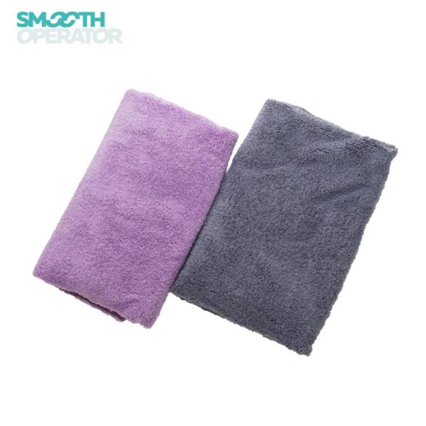 洗車用品 洗車タオル スムースオペレーター プレミアムマイクロファイバー 両面別パイルバフィングタオル 2枚入